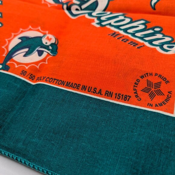 NFL Miami Dolphins 1999 Bandana Handkerchief Vintage - Picture 2 of 12